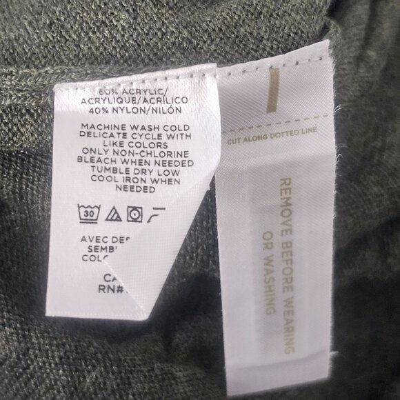 Loft Women Sweater Green Turtleneck Pullover Size M Relaxed Fit Long Sleeve - Picture 7 of 9